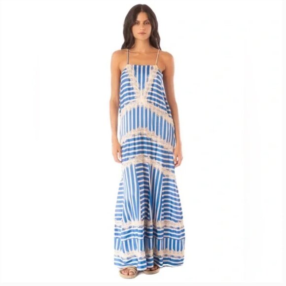 Maaji Azure Stripes Rosalia Long Dress - Picture 1 of 8